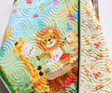 easy sew baby quilt kit jungle safari design