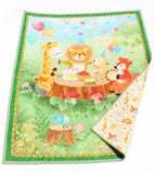 jungle animal baby quilt kit fabric bundle