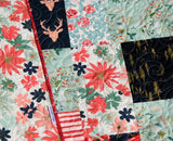 Quilt Kit, Woodland Fusion Art Gallery Fabrics Baby Quilt Kit, Throw Quilt Kit, Twin Quilt Kit Deer