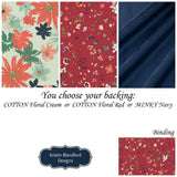 Quilt Kit, Woodland Fusion Art Gallery Fabrics Baby Quilt Kit, Throw Quilt Kit, Twin Quilt Kit Deer