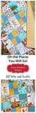 Oh the Places You'll Go Dr Seuss Baby Quilt, Nursery Bedding, Baby Blanket