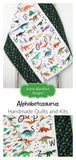 Kristin Blandford Designs Dino Quilt Kit, Dinosaur Panel Quick Easy Fun Beginner Project Fabrics, Baby Boy Child Kid, Crib Quilt Dino Blue Brown Sewing Patterns Sale