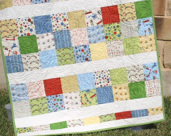 Simply Sashed Baby Quilt Pattern – Charm Pack Friendly PDF