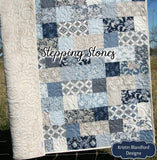 Kristin Blandford Designs Stepping Stones quilt – modern, clean quilt design made from layer cakes, perfect for baby quilts or quick throws.