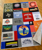 Kristin Blandford Designs T Shirt Quilt DEPOSIT Memory Blanket High School Graduation Gift for Senior Graduate Birthday Gift Teenager College University Mosaic Modern