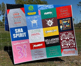 Kristin Blandford Designs T Shirt Quilt DEPOSIT Memory Blanket High School Graduation Gift for Senior Graduate Birthday Gift Teenager College University Mosaic Modern
