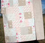 Farmhouse Throw Quilt, Home Decor, Throw Blanket, Minky Blanket Adult, Gifts for Her, Home Decor