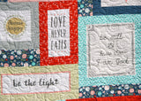 Throw Quilt, Handmade Blanket, Home Decor Gift for Newlyweds, Personalize Monogram Custom, Inspirational Religious, Wedding Quotes, Homemade