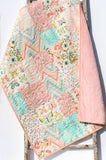 Big and Tall quilt pattern featuring bold big block layout – perfect for fat quarters and modern fabrics