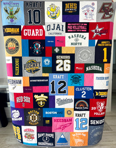Custom T-Shirt Quilt Deposit – Personalized Memory Blanket from Your Shirts