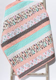 Striped Fun quilt pattern for baby and throw size quilts – beginner-friendly PDF from Kristin Blandford Designs