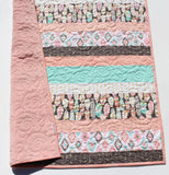 Finished baby and throw quilts made with Striped Fun pattern – PDF pattern by Kristin Blandford Designs, ideal for gifts