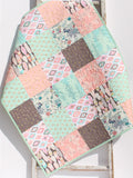 Baby Girl Baby Girl Quilt Newborn Gift Crib Bedding Keepsake Floral Blanket Nursery Crib Quilt