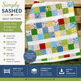 Beginner-friendly patchwork baby quilt pattern designed for charm pack precuts and 5 inch squares featuring colorful transportation fabrics and easy-to-follow quilt instructions.