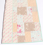 Farmhouse quilt kit with neutral tones and vintage design for throw and twin quilts perfect for creating a warm and inviting handmade quilt