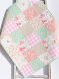 Baby Girl Quilt Newborn Gift Crib Bedding New Baby Keepsake Floral Baby Blanket