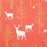 Brambleberry Ridge Fat Quarter Half Yard and Yards Michael Miller Fabrics Gold Metallic Deer Woodland OOP HTF Out of Print Hard to Find