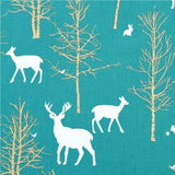 Brambleberry Ridge Fat Quarter Half Yard and Yards Michael Miller Fabrics Gold Metallic Deer Woodland OOP HTF Out of Print Hard to Find
