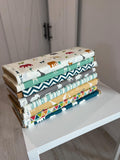 Serengeti Bundle Birch Organic Fabrics Safari Animals The Tribe Africa Fat Quarter Set Group Elephants Out of Print oop Hard to Find HTF