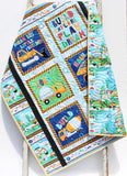 Truck Quilt Kit – Little Builder Baby Blanket Panel Kit – Digger & Dump Truck Fabric – Easy DIY Nursery Quilt for Boys or Toddlers