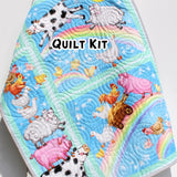 Farm Animal Baby Quilt Kit – DIY Quilt Sewing Kit – Gender Neutral Nursery Blanket – Beginner Friendly Baby Shower Gift