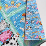 Farm Animal Baby Quilt – Handmade Gender Neutral Nursery Blanket – Personalized Monogram Quilt – Baby Shower or Toddler Gift