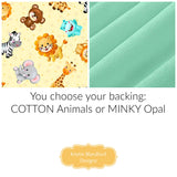 Zoo Animal Baby Quilt Kit – DIY Sewing Kit for Beginners – Handmade Nursery Blanket Project – Jungle Animal Crib Quilt Baby Shower Gift