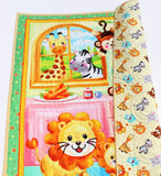 Handmade Jungle Animal Baby Quilt – Personalized Monogram Nursery Blanket – Gender Neutral Baby Shower Gift – Custom Crib or Toddler Quilt