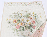cottagecore floral nursery quilt project
