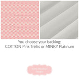 Pink mint quilt fabric bundle prepared for easy sewing