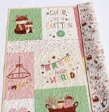 Nursery bedding quilt perfect for newborns and infants