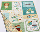 Soft and cozy handmade baby quilt crafted with high quality quilting cotton