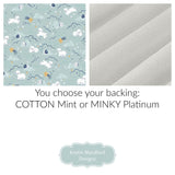 Panel based baby quilt kit that delivers a professional finish with simple sewing