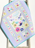 Baby shower gift butterfly quilt kit