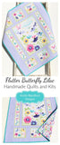 Girls crib quilt kit with butterflies and flowers