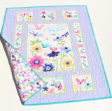 Monogrammed butterfly quilt handmade as a baby keepsake blanket