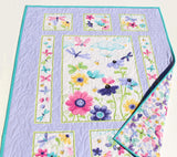 Handmade butterfly quilt customized with baby name embroidery