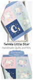 Star themed baby quilt kit suitable for gender neutral and classic nurseries