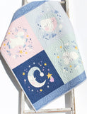 Crib size baby quilt sewing kit perfect for baby showers and handmade gifts