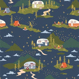 Happy Camper Fabric Bundle – Art Gallery Fabrics – Camping Quilt Fabric – Wilderness Fabric Bundle – Fat Quarter Half Yard Bundle