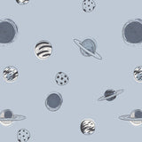 Stargazer Fat Quarter Half Yard and Yards Art Gallery Fabrics Space Planets Science Moons Astronomy Spaceships Child Childrens Baby Boy