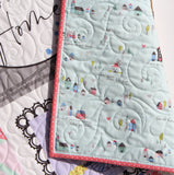 Baby Quilt Kit Bedding Panel Quick Beginner Project Fabrics Bundle Set Baby Nursery Bedding DIY Riley Blake Mulberry Lane Little Girl Coral