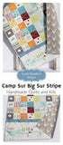 Camp Sur Quilt Kit, Big Sur Birch Fabrics, Beginner Quilting Project Sewing Ideas DIY Do It Yourself Boy Sewing Camping Hiking Outdoors
