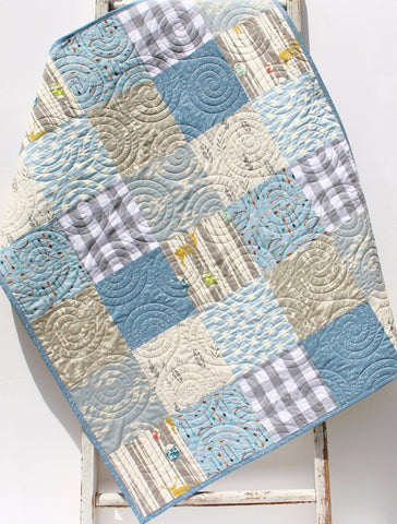 Handmade patchwork baby best sale quilt