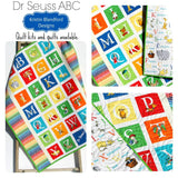 Kristin Blandford Designs Baby Quilt Kit ABC Dr Seuss Quilt Kit, Stripes Panel, Dr Seuss Blanket, Baby Project