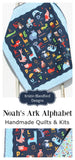 Kristin Blandford Designs Baby Quilt Kit Alphabet Quilt Kit, Noah's Ark Bedding, Animals Panel Beginner Kit DIY Project Easy Idea ABCs Pattern Educational Cotton Biblical Fabrics