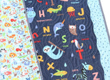 Kristin Blandford Designs Baby Quilt Kit Alphabet Quilt Kit, Noah's Ark Bedding, Animals Panel Beginner Kit DIY Project Easy Idea ABCs Pattern Educational Cotton Biblical Fabrics