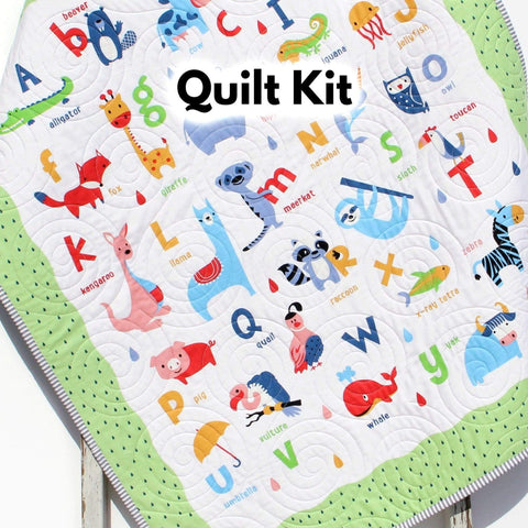 Barnyard Buddies Quilt Kit, Farm Panel Quick Easy Fun, Beginner Projec