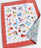 Kristin Blandford Designs Baby Quilt Kit Animals Quilt Kit, Noah's Ark Bedding, Alphabet Panel Beginner Kit DIY Project Easy Idea ABCs Pattern Educational Cotton Biblical Fabrics