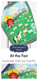 Kristin Blandford Designs Baby Quilt Kit At the Fair Quilt Kit, Panel Quick Easy Fun, Beginner Project, Quilting Fabrics, Baby Nursery Farm Bedding Cow Horse Pig Barn Animals Sheep